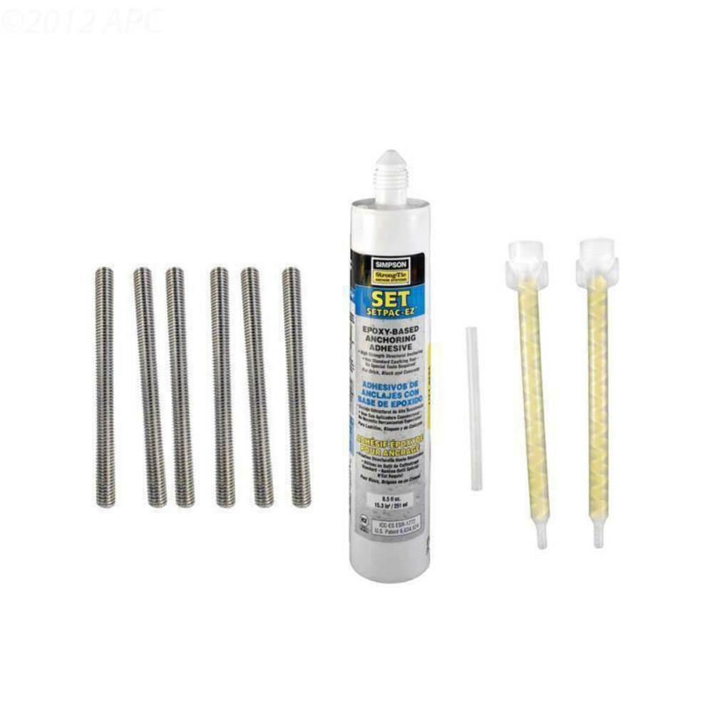 epoxy kit w/(6) 1/2 bolts