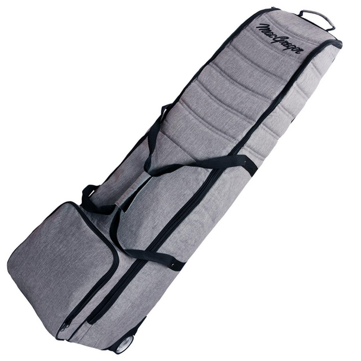 MacGregor Golf Deluxe Padded Travel Cover with Wheels, Heather Grey