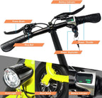 Beston Sports Light Weight Folding Electric Bike for Adult Electric Scooter with Seat for Adult EBike Mini Bicycles Electric Moped for Adult Commuter