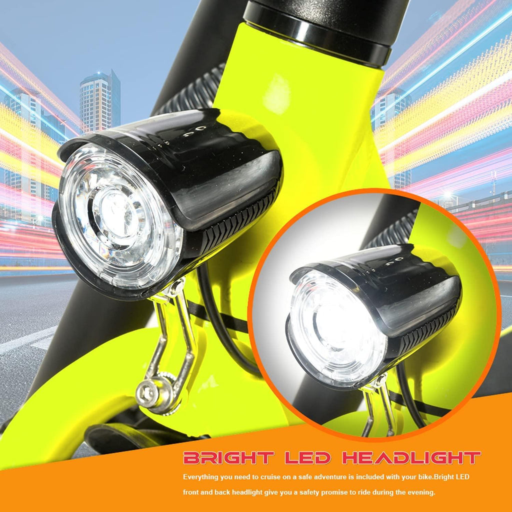 Beston Sports Light Weight Folding Electric Bike for Adult Electric Scooter with Seat for Adult EBike Mini Bicycles Electric Moped for Adult Commuter