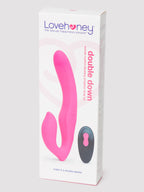 Lovehoney Double Down Rechargeable Remote Control Vibrating Strapless Strap-On , Pink
