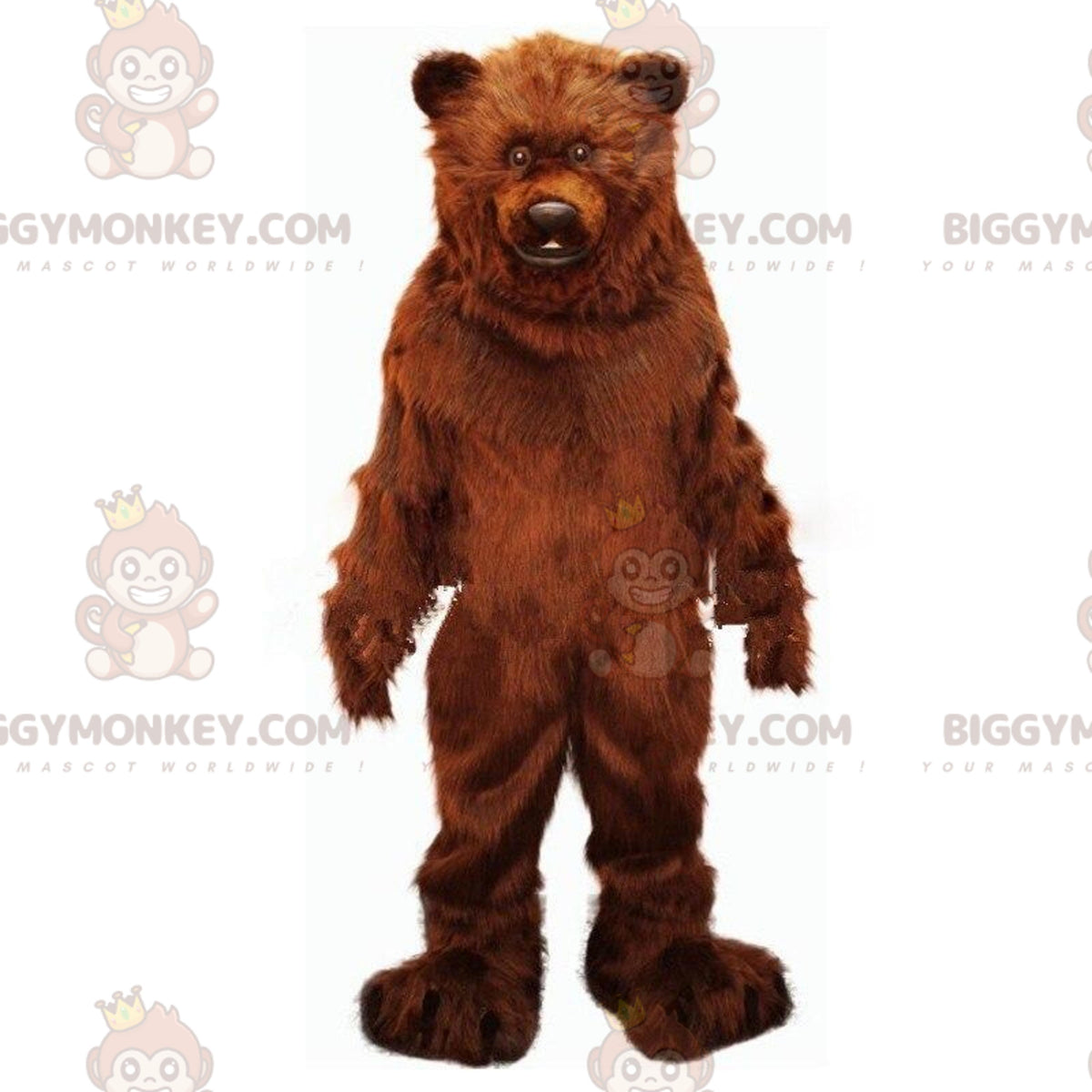 BIGGYMONKEYBig Brown Furry Awesome Bear Mascot Costume
