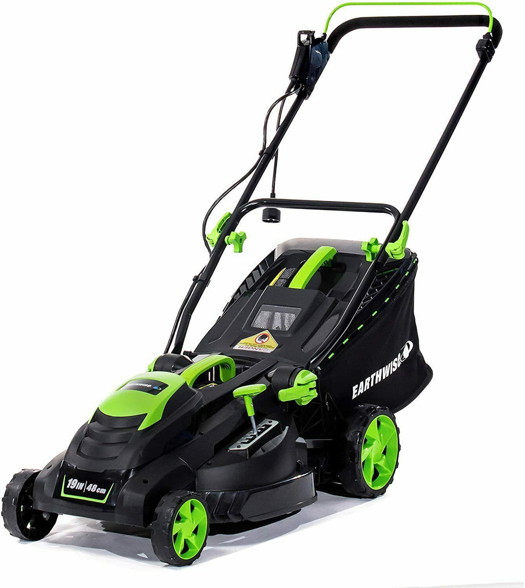 Earthwise 51519 19-Inch 13-Amp Corded Electric Lawn Mower, Black
