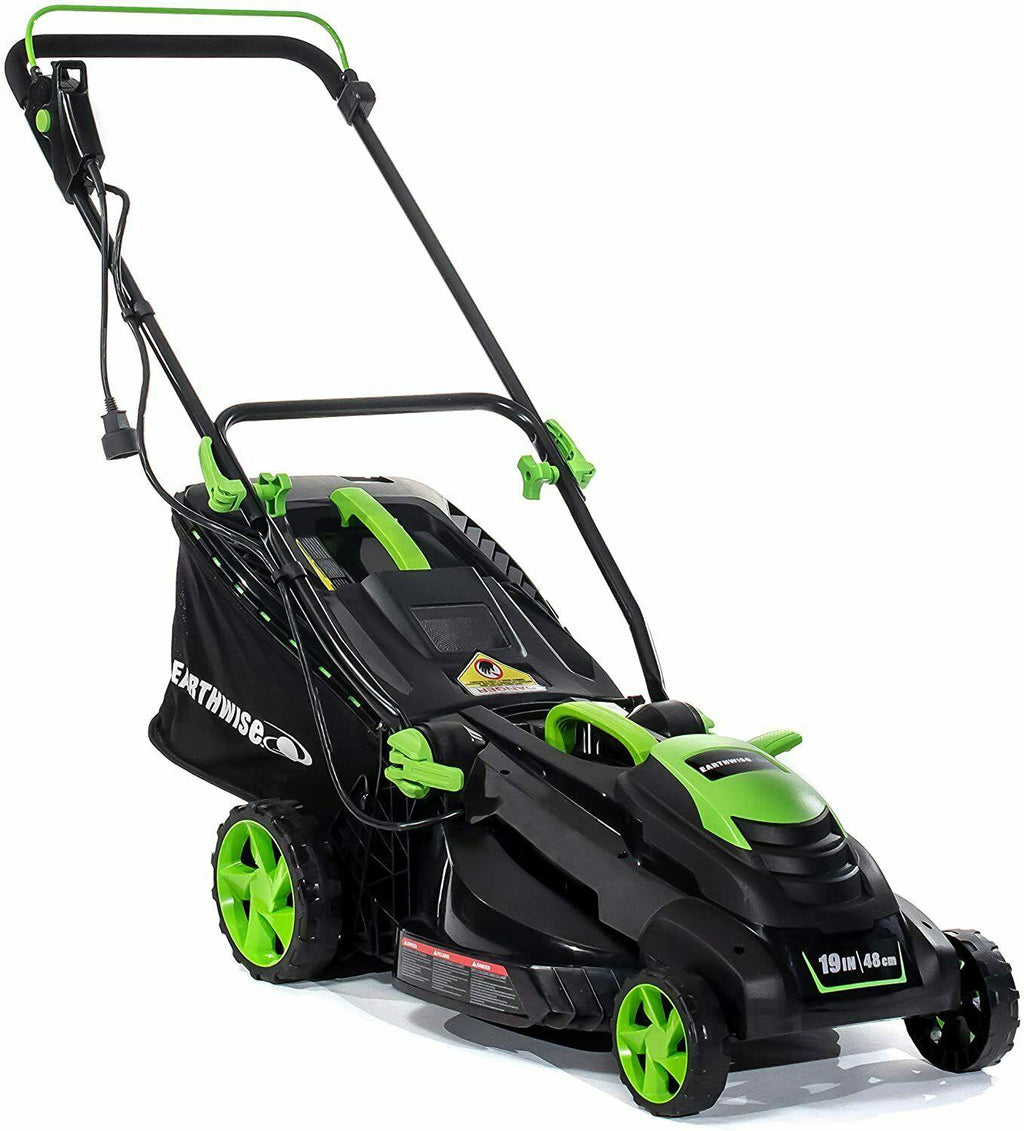 Earthwise 51519 19-Inch 13-Amp Corded Electric Lawn Mower, Black