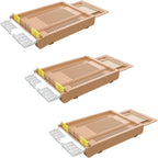 apimaye premium screened bottom board with built in pollen trap and pollen drawer, entrance reducers and ventilation system for moisture control multipack (3)