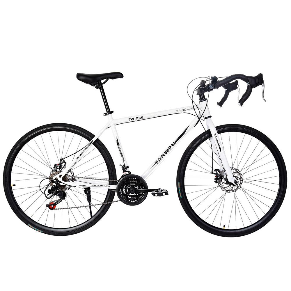 snorda Begasso s Aluminum Full Suspension Road Bicycle 21 Speed Disc Brake, 700C