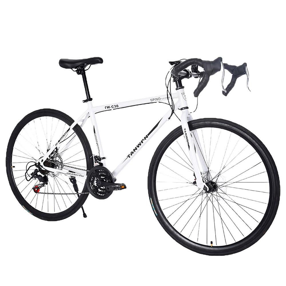 snorda Begasso s Aluminum Full Suspension Road Bicycle 21 Speed Disc Brake, 700C