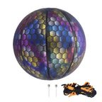 Reflective Glowing Basketball Holographic Size 7 Sports Ball