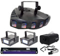 Chauvet DJ DERBY X DMX-512 Multi Colored Club Light+Fogger+2) Strobes+Blacklight