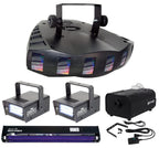 Chauvet DJ DERBY X DMX-512 Multi Colored Club Light+Fogger+2) Strobes+Blacklight
