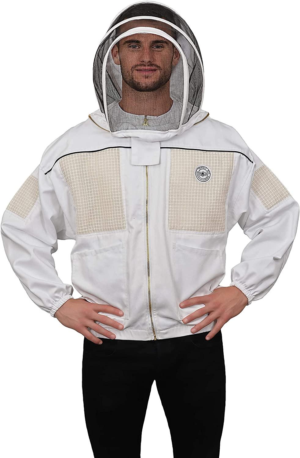 humble bee 331 ventilated beekeeping jacket with fencing veil