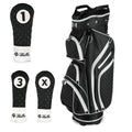 iBella Black Ladies Golf Cart Bag (with 3 Matching Headcovers)