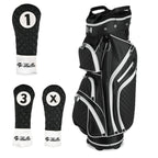 iBella Black Ladies Golf Cart Bag (with 3 Matching Headcovers)