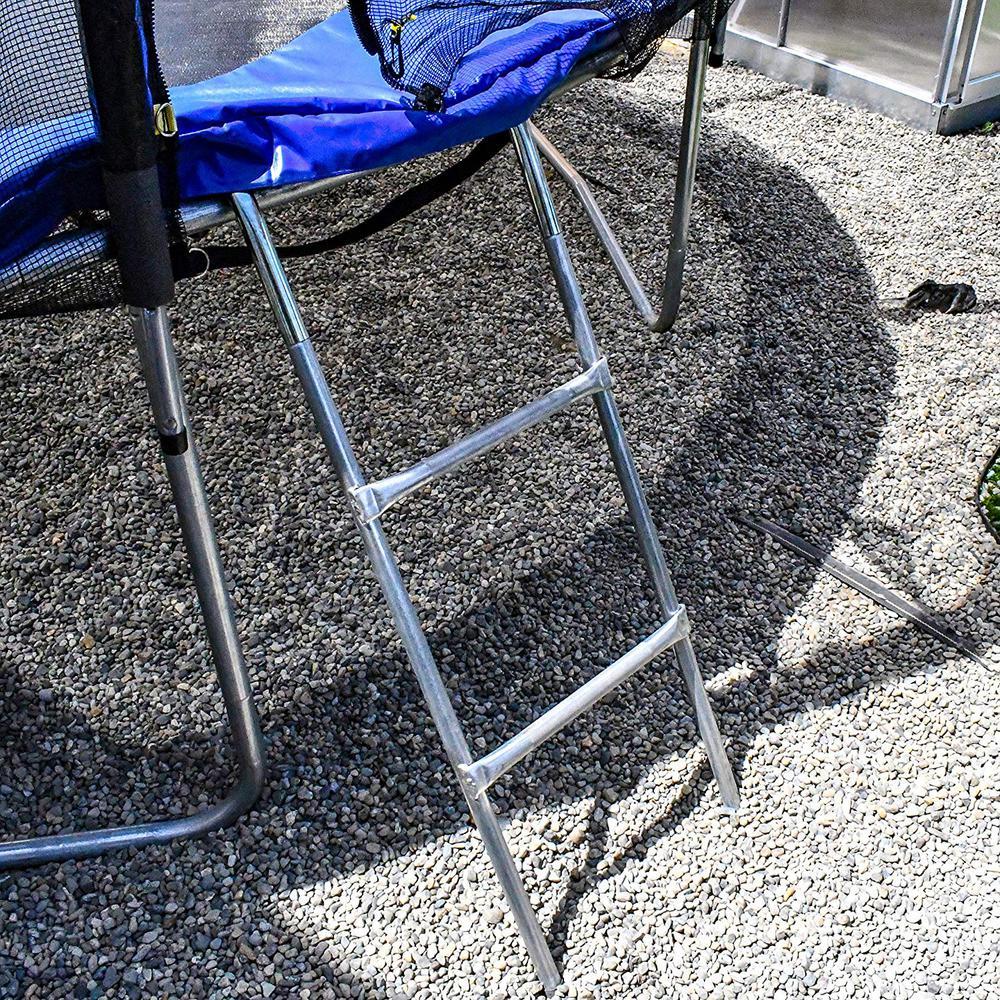 12 ft. Trampoline with Safety Net and Ladder in Black and Blue