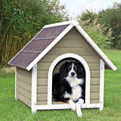 Nantucket Dog House Size: Lar(37.25 H x 35.25 W x 41.5 D), Color: Gray / White