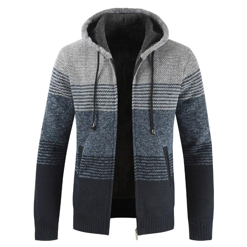 Winter Thick Warm Hooded Cardigan Sweater Coat