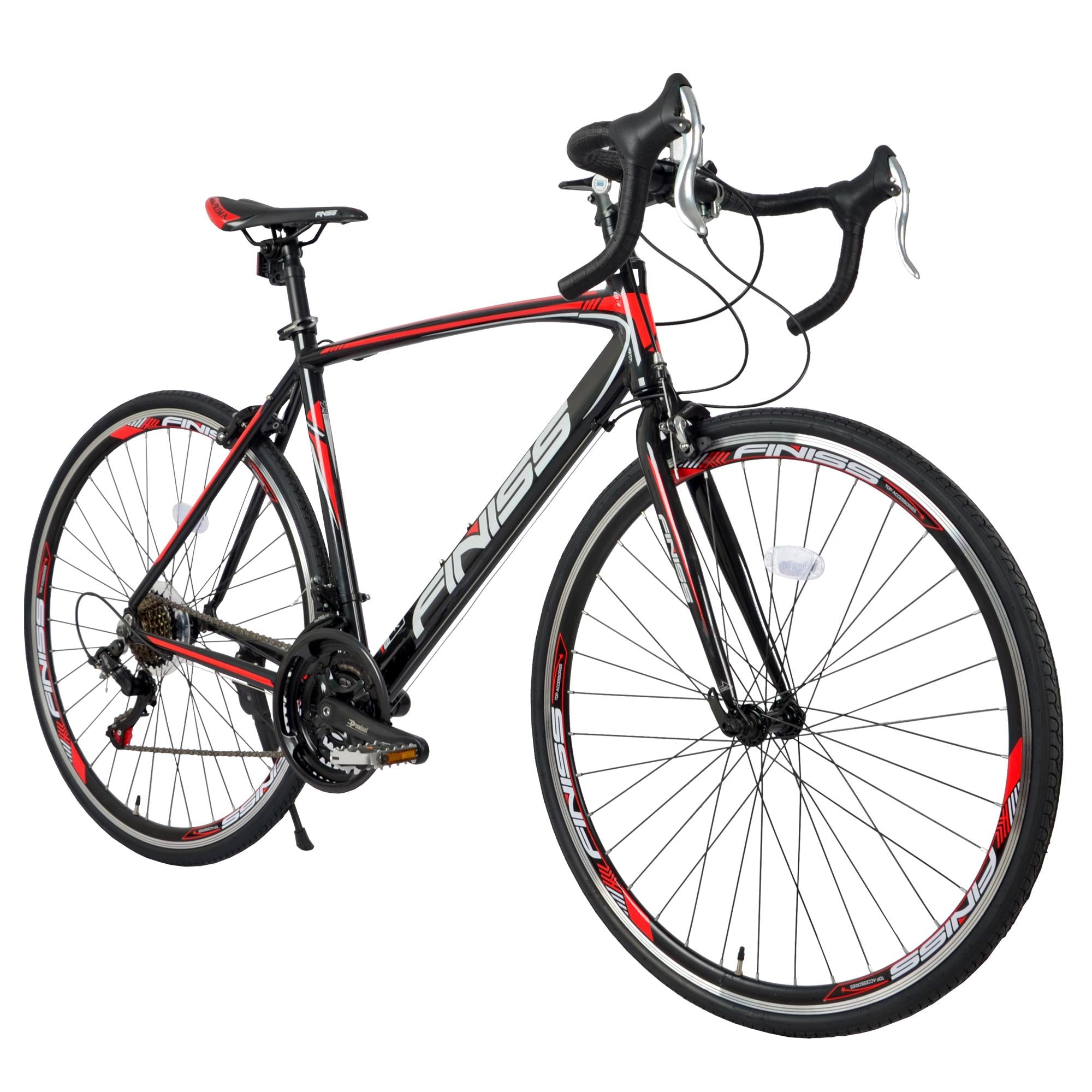 Einccm 700 28C Men's Mountain Bicycle, 21-Speed Aluminum, Red