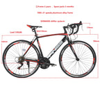 Einccm 700 28C Men's Mountain Bicycle, 21-Speed Aluminum, Red