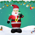 ZXYDD Christmas Decorations Event Venue Layout Props 1.2m Inflatable Small Cane Santa Claus Christmas Ornament
