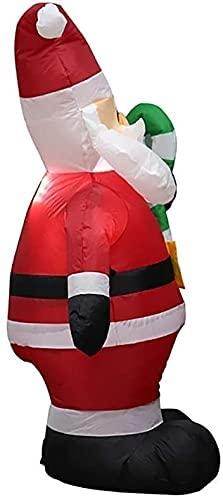 ZXYDD Christmas Decorations Event Venue Layout Props 1.2m Inflatable Small Cane Santa Claus Christmas Ornament