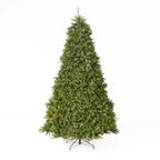 Noble House 9 Foot Artificial Fraser Fir LED Christmas Tree, Green/Clear LED
