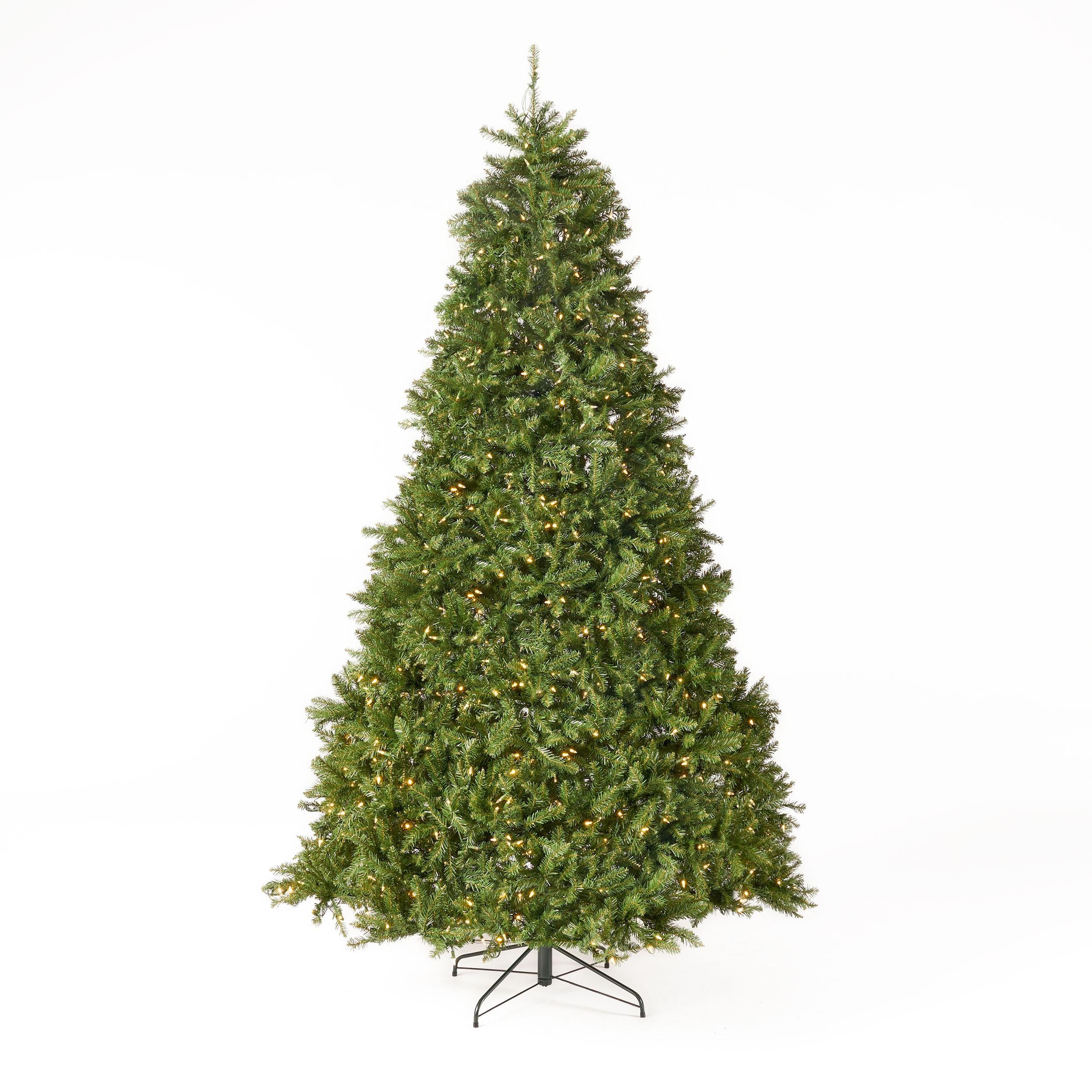 Noble House 9 Foot Artificial Fraser Fir LED Christmas Tree, Green/Clear LED