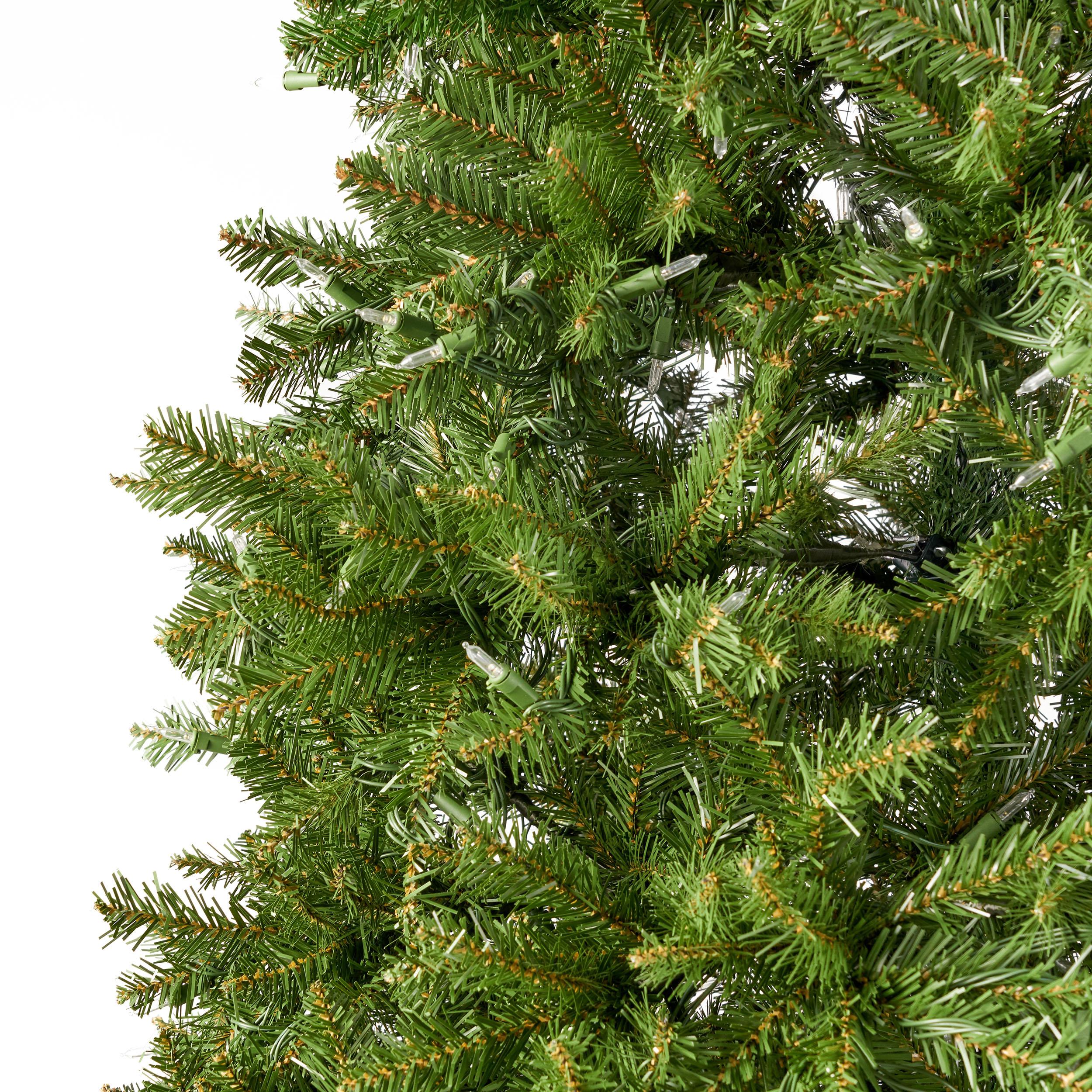 Noble House 9 Foot Artificial Fraser Fir LED Christmas Tree, Green/Clear LED