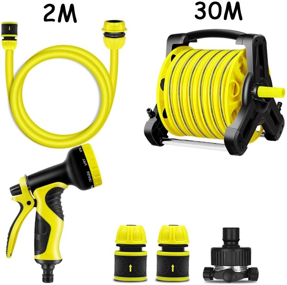 ZHJING Hose Spray Gun Garden Hose Nozzles High Pressure Water Gun 1/2" Water Pipe Watering (Size : Water Pipe+30m Suit)