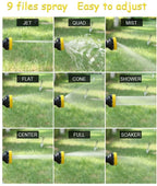 ZHJING Hose Spray Gun Garden Hose Nozzles High Pressure Water Gun 1/2" Water Pipe Watering (Size : Water Pipe+30m Suit)