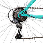 Hiland 700C Hybrid Bike for Men Women Step-Through or Step-Over Frame  7speeds Retro-Styled Cruiser Bicycle
