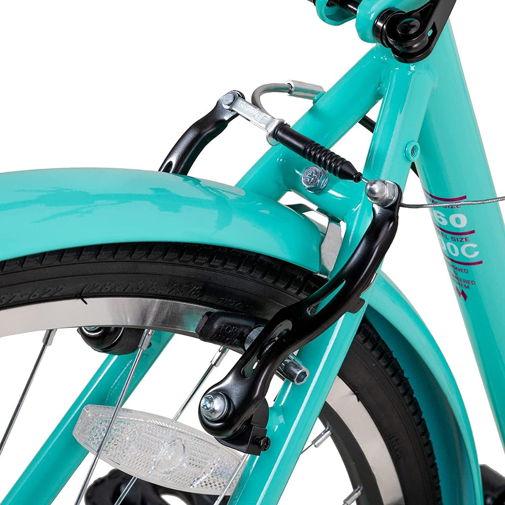 Hiland 700C Hybrid Bike for Men Women Step-Through or Step-Over Frame  7speeds Retro-Styled Cruiser Bicycle