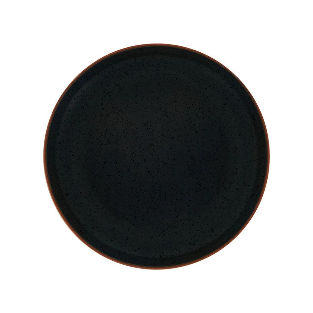Hunter Black 16 Piece Dinnerware Set, Service for 4