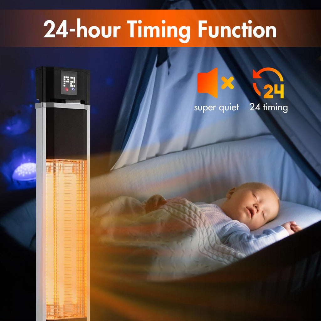 Erkang Standing Patio Space Heater for Indoor/Outdoor Electric