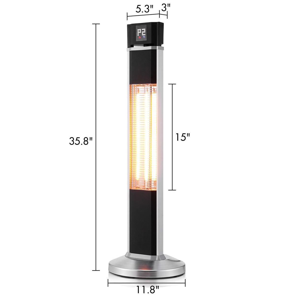 Erkang Standing Patio Space Heater for Indoor/Outdoor Electric