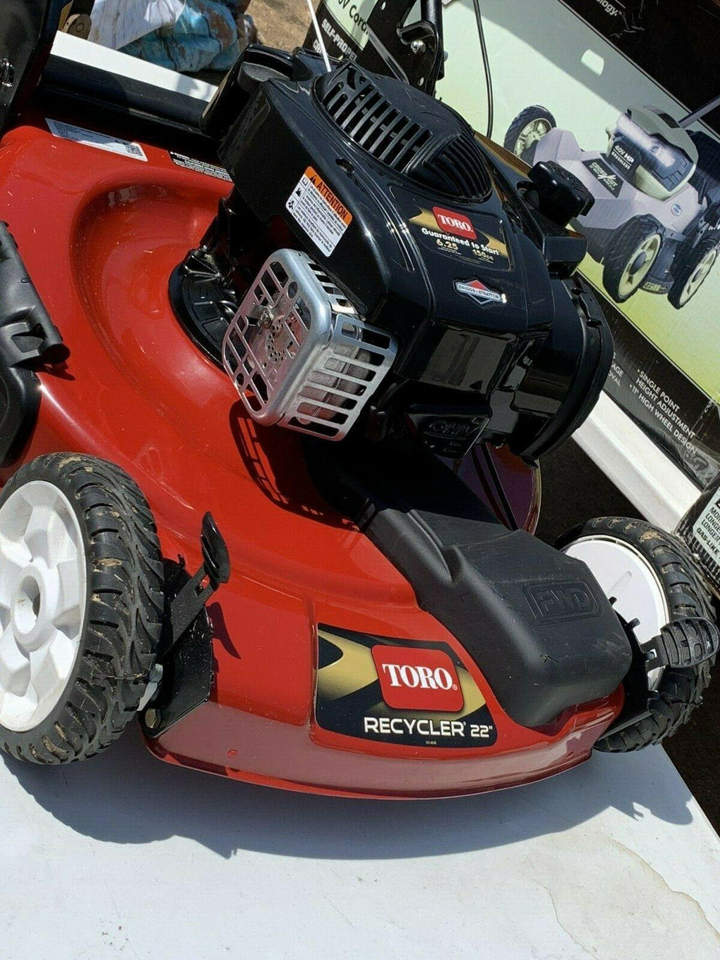 Self Propelled Mower Walk Behind Gas Recycler 22" High Wheel 150cc