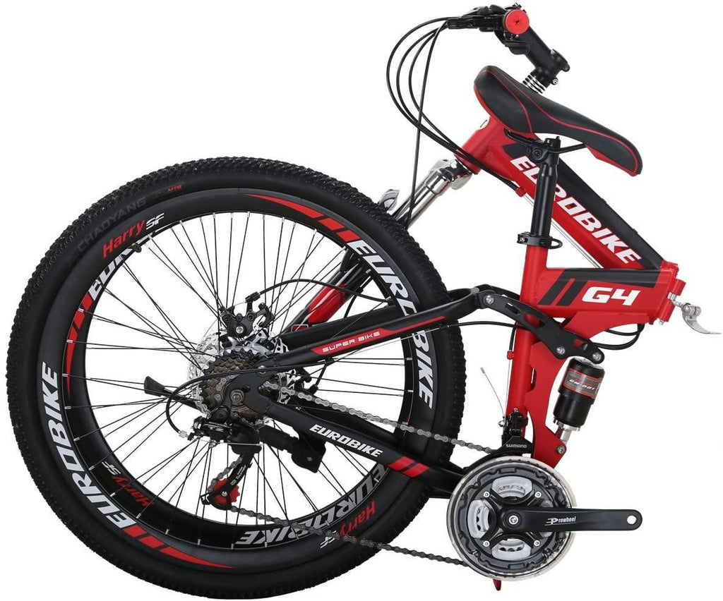 Mountain Bike TSM G4 21 Speed 26 Inches Wheels Dual Suspension Folding Bicycle