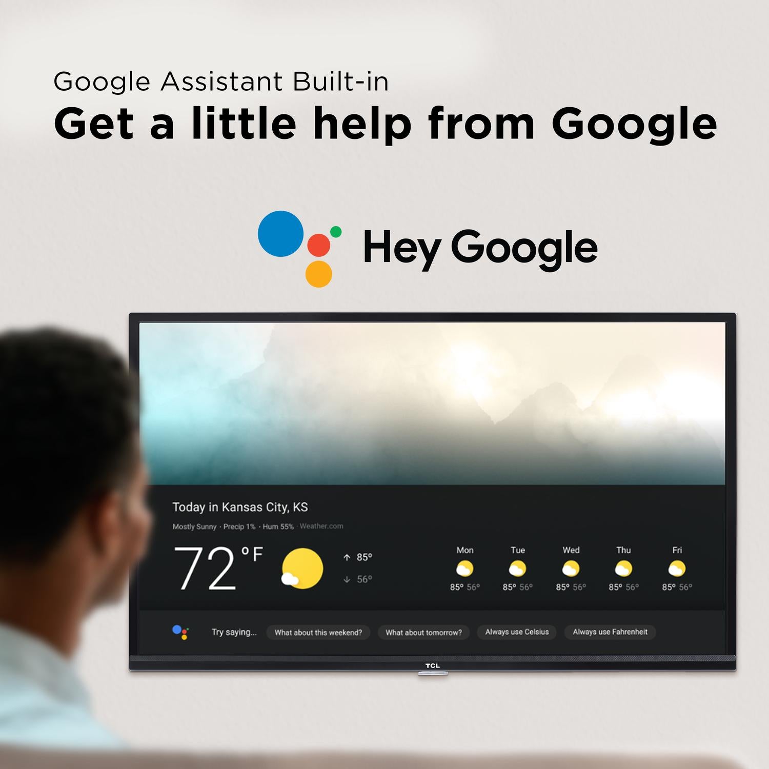 tcl 40" class 1080p fhd led android smart tv 3 series 40s330