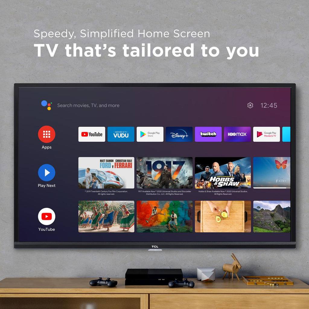 tcl 40" class 1080p fhd led android smart tv 3 series 40s330