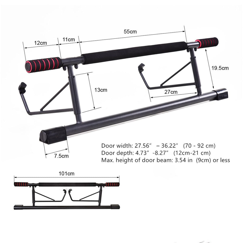 Portable Pull-Up Bar for Doorway, Multifunctional Fitness Bar Wall Mounted for Home Exercise