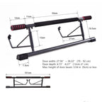 Fitness Pull-Up Bar, Adjustable Portable Doorway Pull-Up Bar for Home
