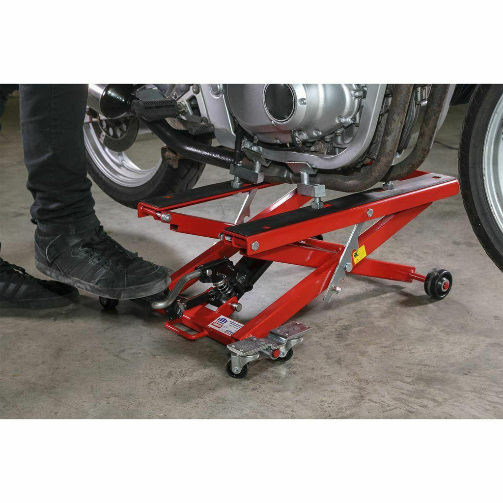 Sealey MC4500 Motorcycle & Quad Scissor Lift 500kg Capacity Hydraulic