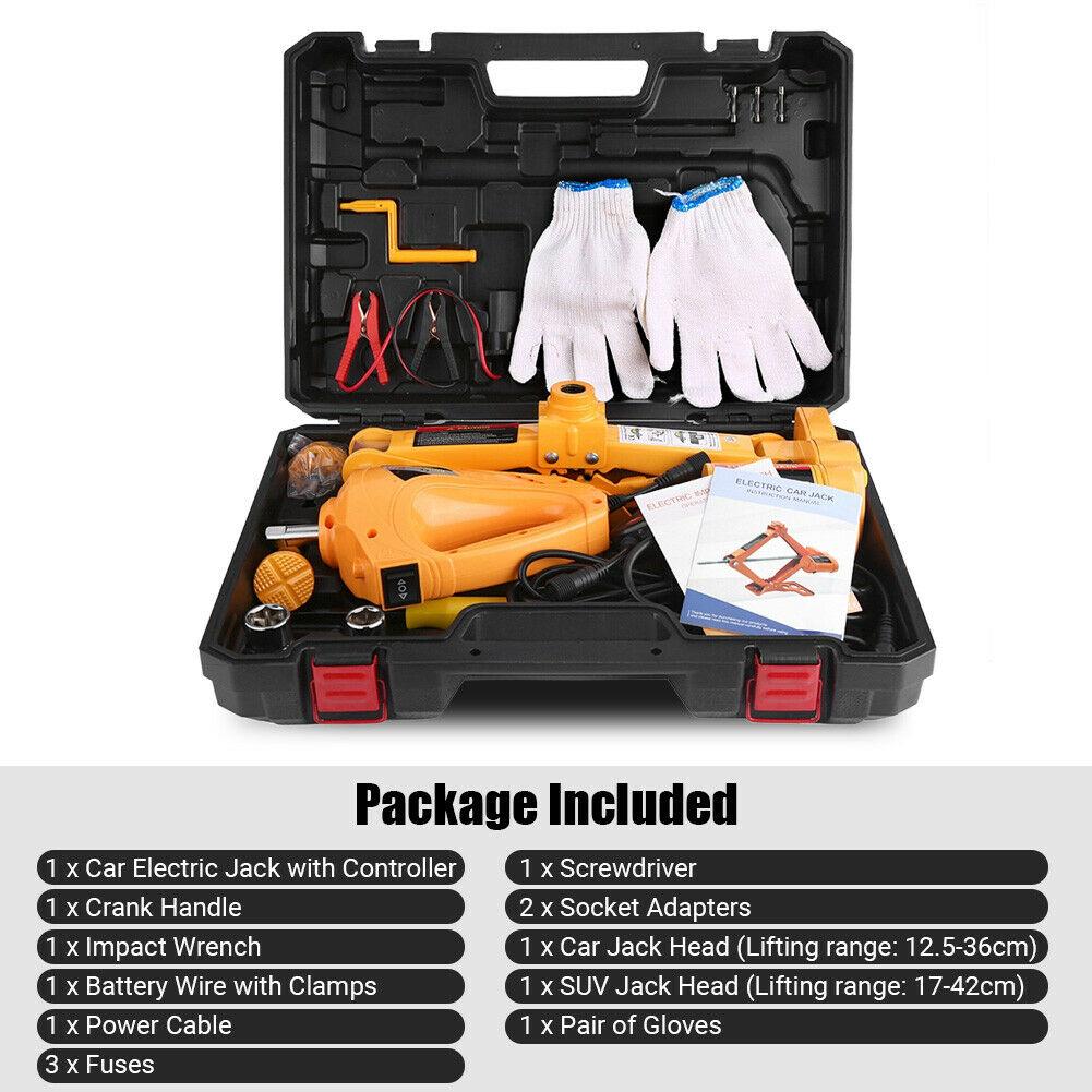12V Automotive Electric Car Lifting  With Controller Impact Wrench 3 Ton