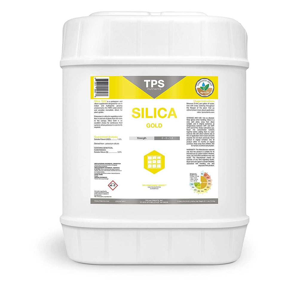 silica gold plant strength nutrient and supplement with bioavailable silicon by tps nutrients, 5 gallon (640 oz)