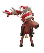 Funny Reindeer with Elves - Funny Reindeer with 3 Elves Christmas Decor