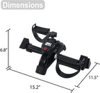 Vaunn Medical Folding Pedal Exerciser with Electronic Display for Legs and Arms Workout (Fully Assembled Exercise Peddler, no Tools Required)