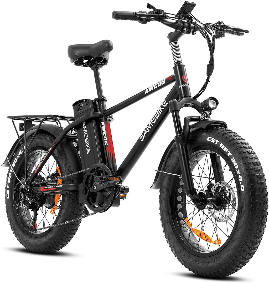 XWC05 750W Electric Bikes for Adults Up to 65 Miles EBike 4.0" Fat Tire Electric Bike 25 Mph