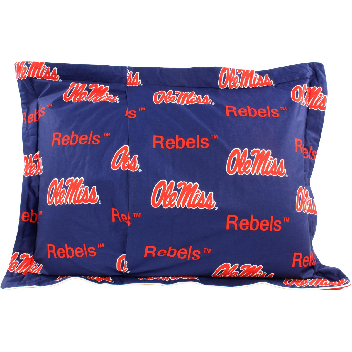Mississippi Rebels 2 Pc Reversible Cotton Comforter Set, 1 Comforter, 1 Sham, Twin