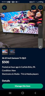 samsum 65 inch 4k qled q60a