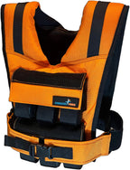 Gymnastics Power - Weighted Vest 25lb Removable Iron Weights for Men and Women Weighted Vest Workout for Calisthenics and Fitness Sport Training (Orange)