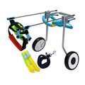 Haodan electronics 2 Wheel 5" Pet Dog Cat Wheelchair Aluminium Walk Cart Scooter for Handicapped Hind Leg XS Model Pet Weight 3-15kg can Adjusted